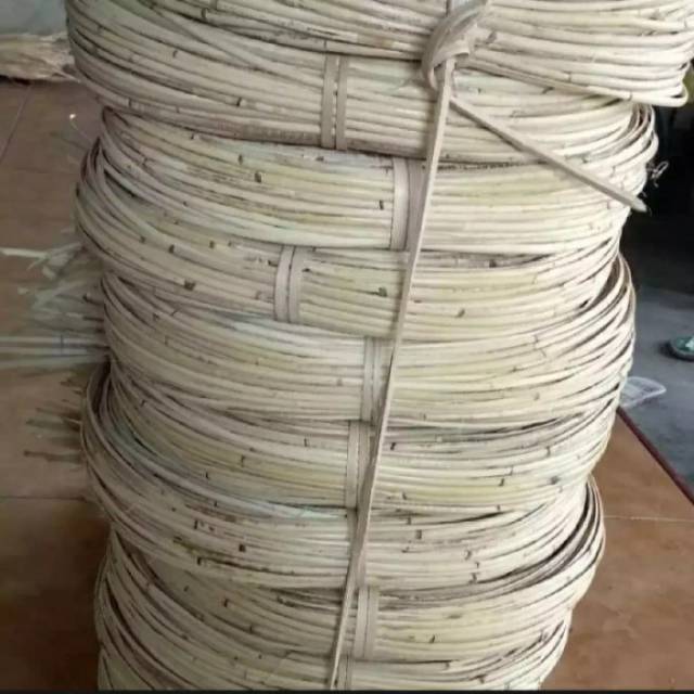 Lesio alami bentuk pipih rattan rotan tali iratan ikatan gazebo bambu saung beli banyak ongkir murah