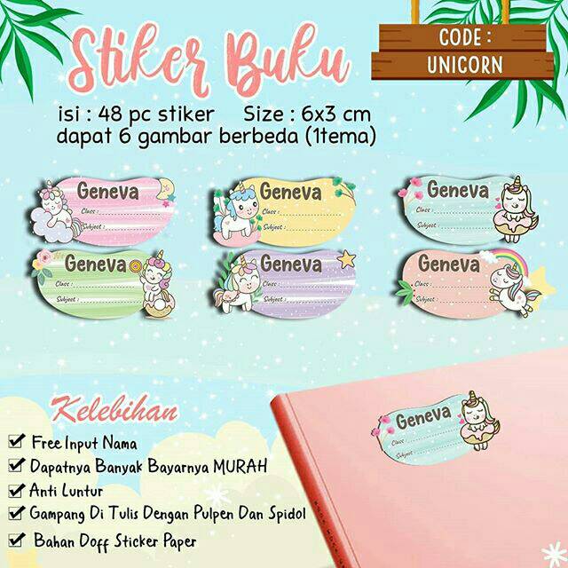 

STICKER BUKU SEKOLAH