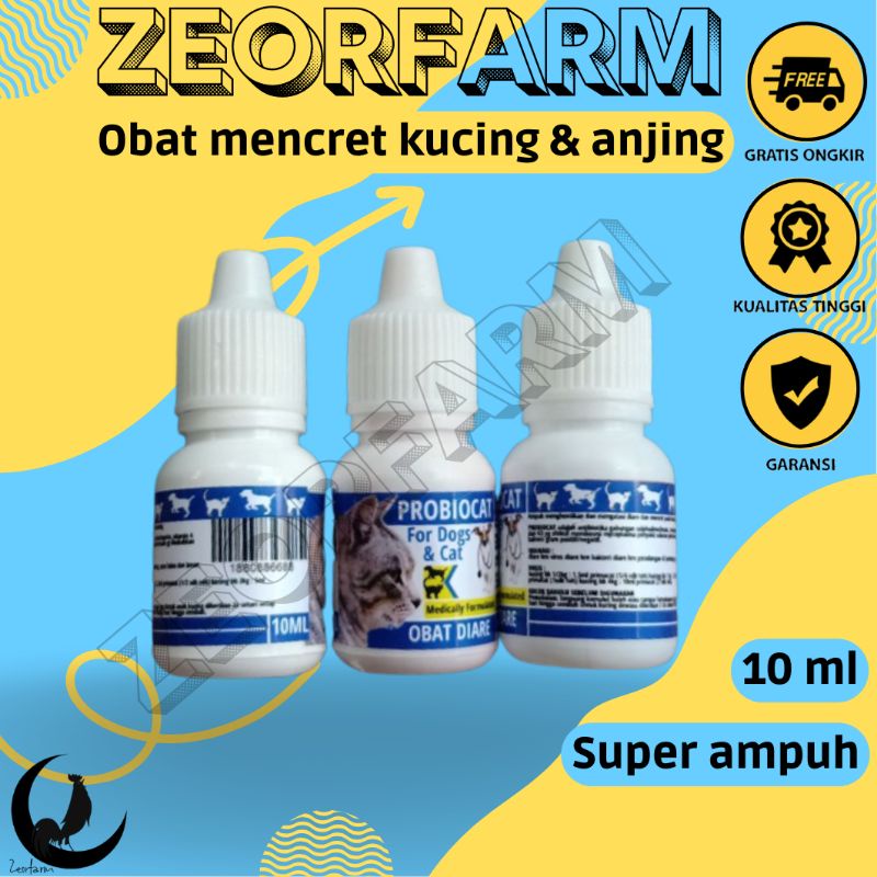 obat mencret, diare dan berak darah untuk kucing, dijamin cepat sembuh probiocat zeorfarm