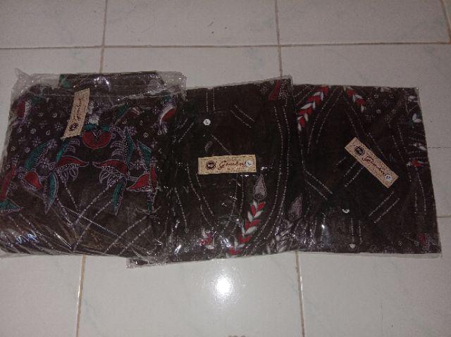 Batik Couple Motif 2575 Katun Prada Sarimbit Kemeja Pria Gamis Wanita Modern Premium