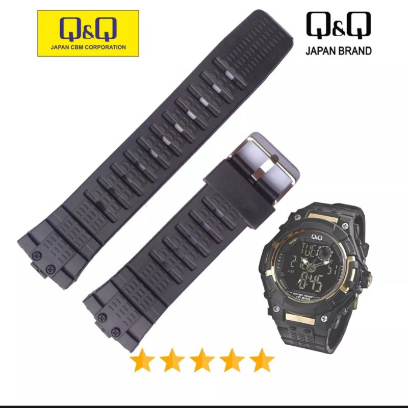 strap jam tangan qq gisok digitek digital dll tali jam tangan sport - 6601