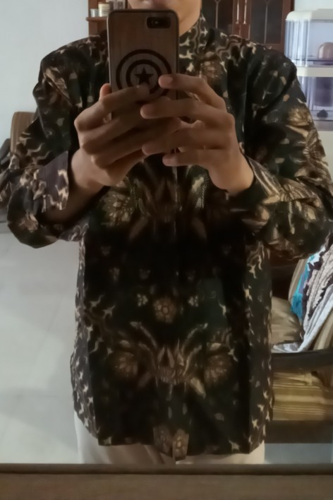 Size M L Xl Xxl Bswart Batik Hrb026 Kenongo Hem Pendek Padi Pekalongan M L Xl Batik Pria Murahl