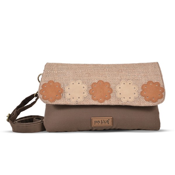 Tas Kanvas Clutch Maika etnik LIGI untuk Wanita