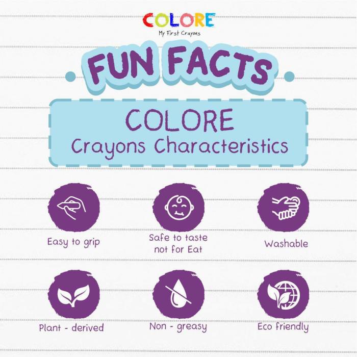 

BABY FIRST CRAYON CRAYON BAYICOLORE CRAYON BATHENDER - MIX COLOR 1 PCS
