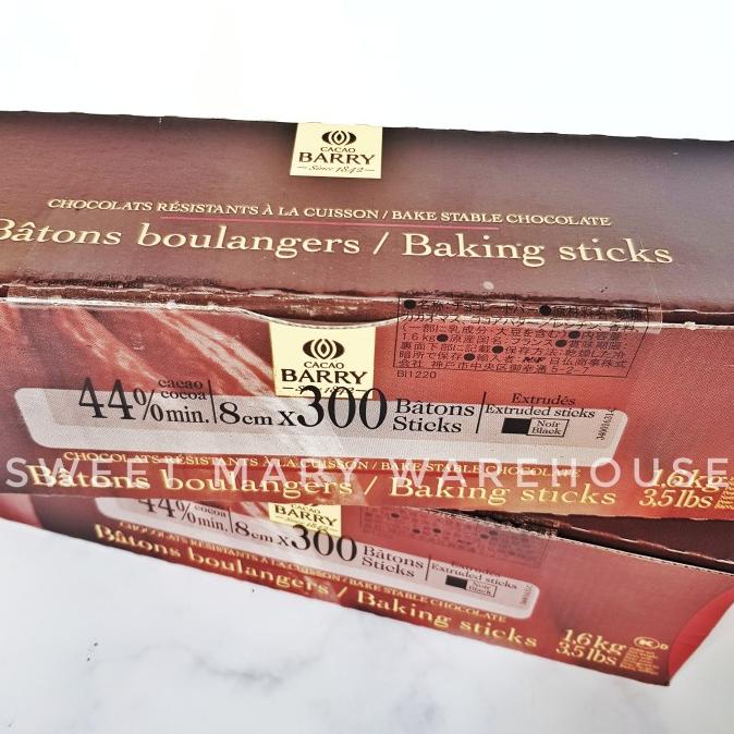 

Cacao Barry Callebaut Baking Sticks Box 500Gr 44% Chocolate Baton Dark