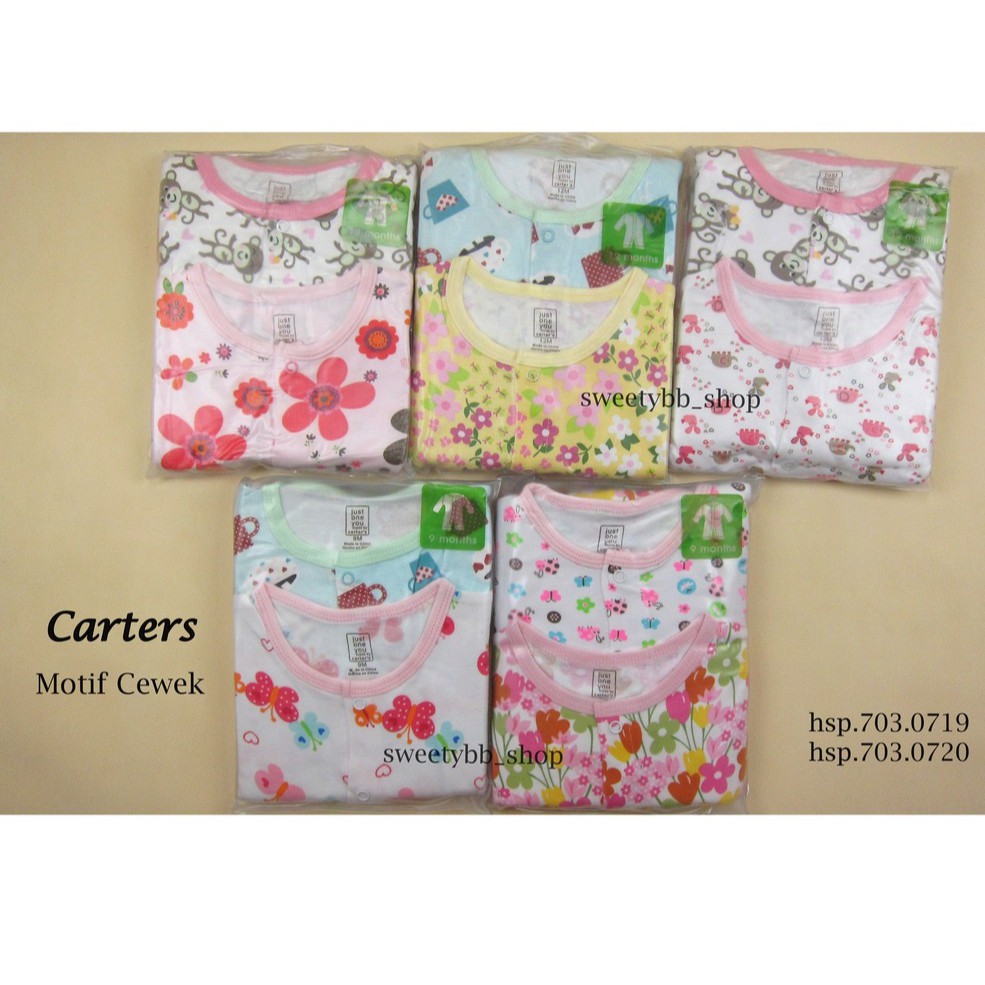 Jumper carte / romper carte / piyama bayi / baju tidur anak / sleepsuit carte isi 2