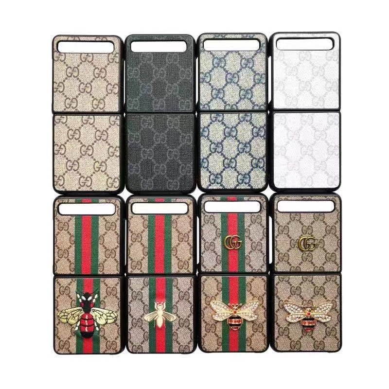 LEATHER CASE SAMSUNG Z FLIP 4 Zflip 3 ZFLIP3 Z FLIP 2 3 ZFLIP4 / Z Fold3 Fold 2 LV Guccii Y*L Goyaards PRDA Montblancx BISA REQUEST MOTIF