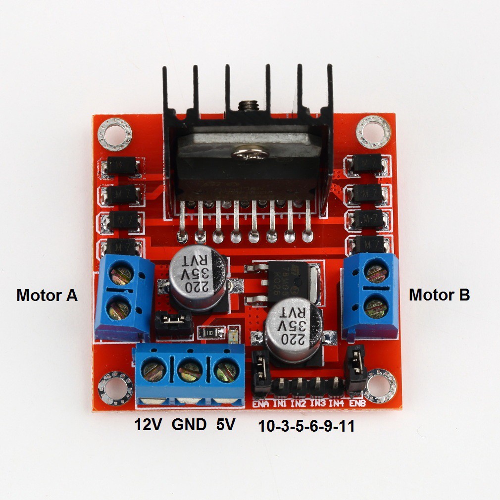L298 L298n Dual H Bridge Stepper Motor Driver Module Arduino