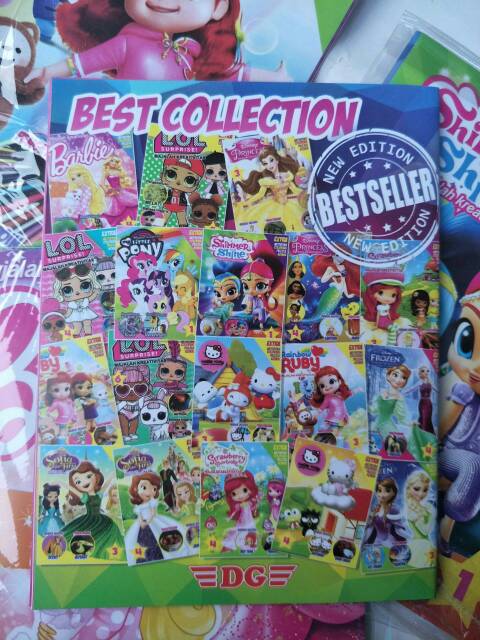 Buku Majalah Kreativitas Anak Cewek dapat 6buku Frozen Princess HK Sofia Pony dkk Mainan Edukatif