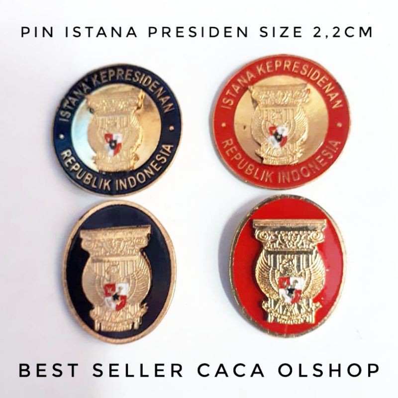 Pin Istana Presiden Kepresidenan RI dimensi 2,2cm tusuk paku