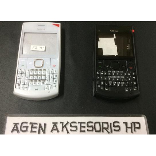 Casing Fullset Nokia X2-01 X2 01 Housing Bezel Tulangan Karet Backdoor - Yandra.Puspitasari.seller