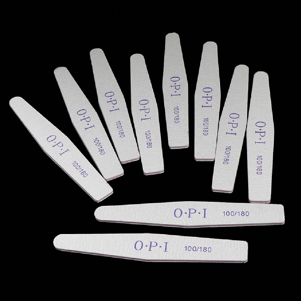 10 Pcs / Set Strip Kikir Poles Penghilang Cat Kuku Aksen Berlian