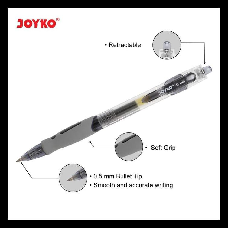 

Gel Pen / Pulpen / Pena Joyko Gp-265 / Q Gel / 0.5 Mm / 1 Box 12 Pcs Terbaik