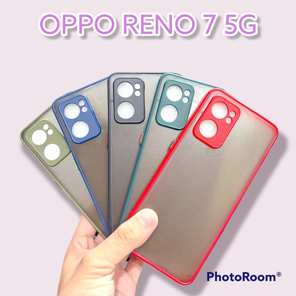 Case Oppo Reno 7 7Z 5G AERO AutoFocus SlimFit Black Macaron Anti Crack Anti Shocking OEM Anti Selip