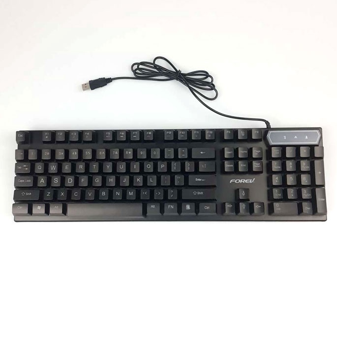 FOREV Keyboard Gaming LED Mechanical Feel - FV-Q1S - Black