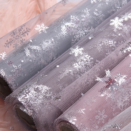 Snow Motif Catton Roll / Cotton Roll / Kain Roll / Tissue Paper / Kain tisu / Kain Katun / Kain Bunga / Kain Pembungkus Bunga / Cotton Flower / Bouquet / Roll Flower / Tille wrapping / Mesh Roll