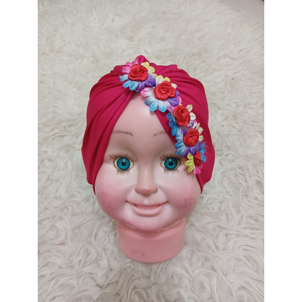 TERBARU Aksesoris Rambut Bayi Anak Bandana Hana / Turban Bayi Hana / Turban Bayi Perempuan / Turban Bayi 0 6 Bulan