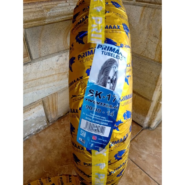 ban primax matic tubles sk 17 ukuran 90/90 ring 14
