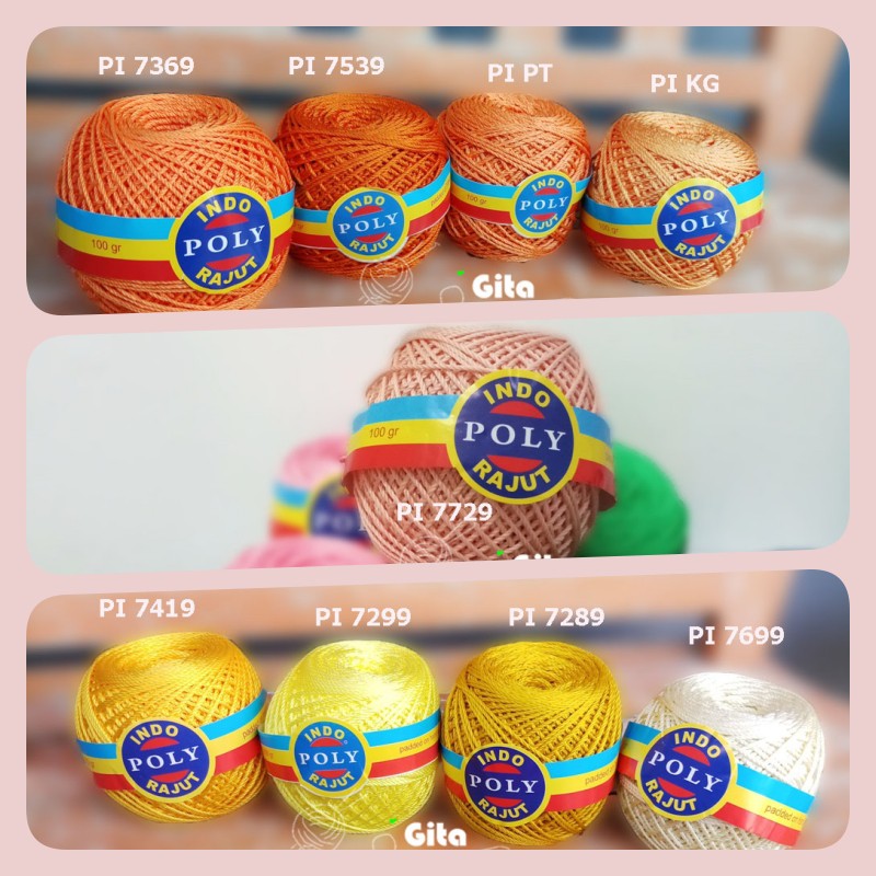 Benang Rajut PolyIndo/Benang Polyester/Poly Indo