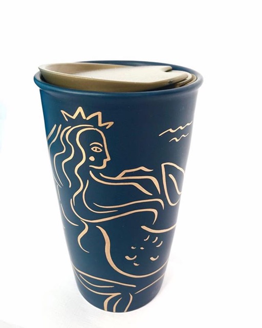 Starbucks tumbler double wall mug siren crown