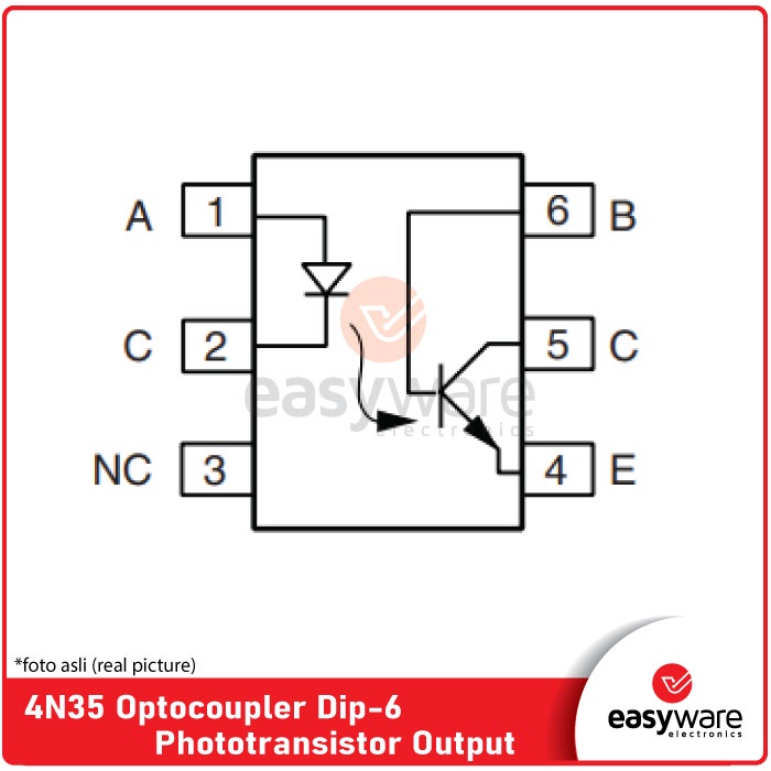 4N35 Optocoupler DIP-6