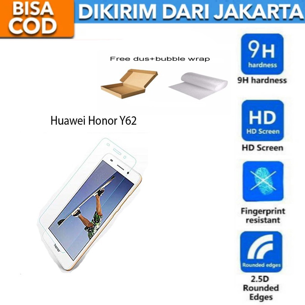 Huawei Honor Y62 Tempered Glass Screen Protector Anti Gores