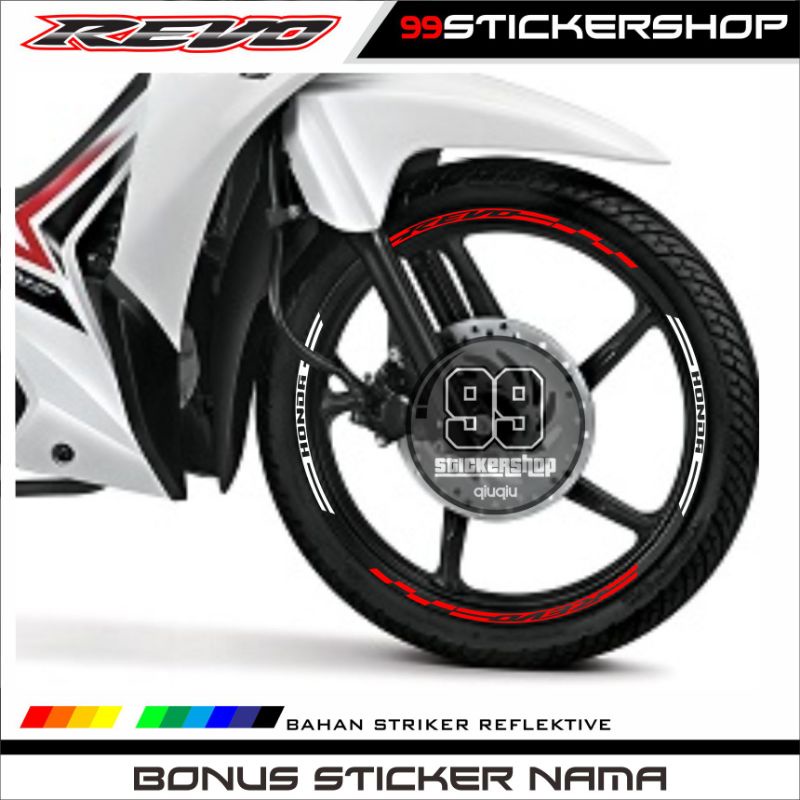 stiker velg motor REVO