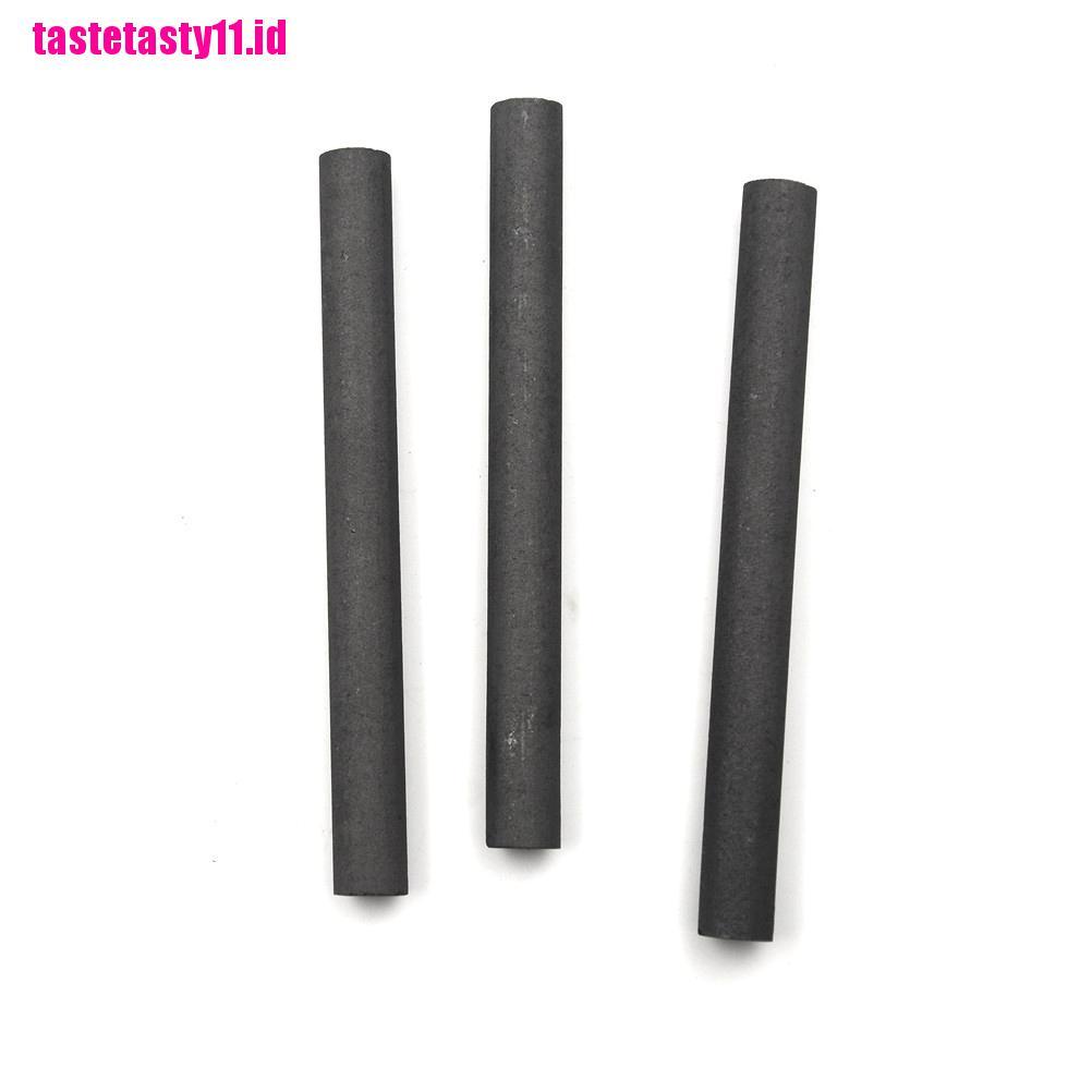 3 Pcs / Lot Batang Silinder Elektroda 99.9% Karbon Untuk Pengelasan