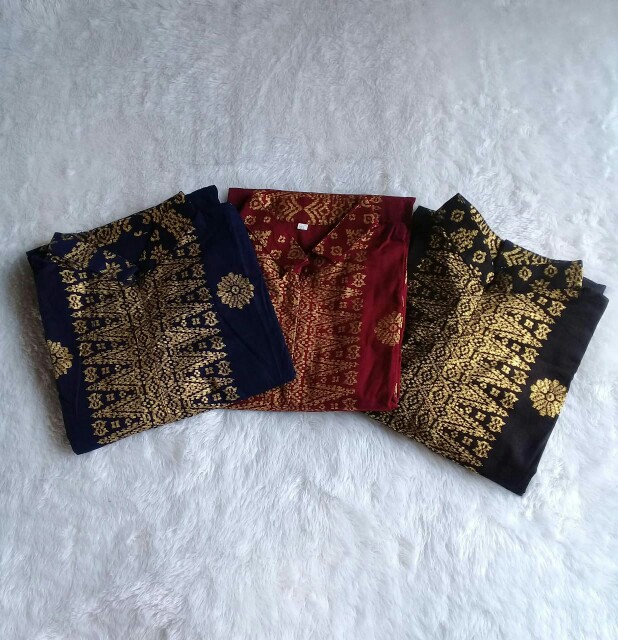 Tunik Batik Wanita Lengan Serut Motif Asanti Terbaru M L Xl Xxl Jumbo