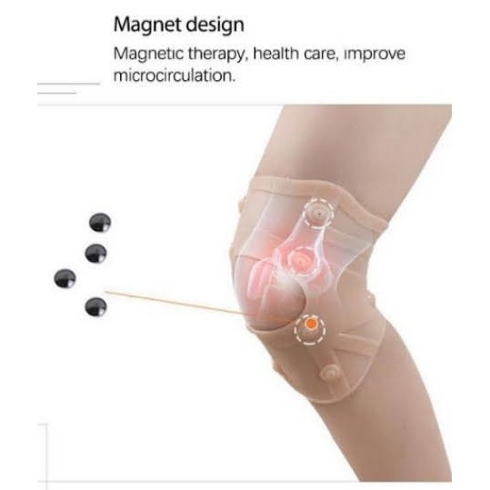 Knee Pad Magnet - Pelindung Lutut Dengkul Silikon Magnetic Terapi