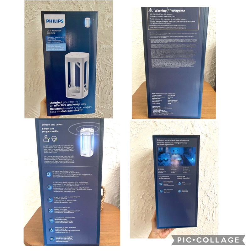 UVC philip disinfektan sterilizer ultraviolet lampu philips ultraviolet with sensor