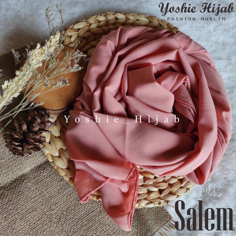 Kerudung instan Jilbab Bergo Maryam Simpel Jumbo XL Diamond-Salem