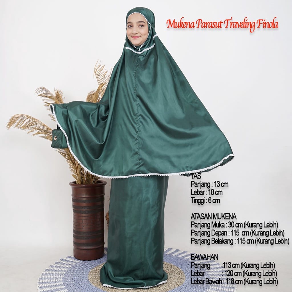 Mukena Alesya Satin Renda plus tas dan sajadah traveling desain/Harga Grosir/Best Seller/Bisa COD