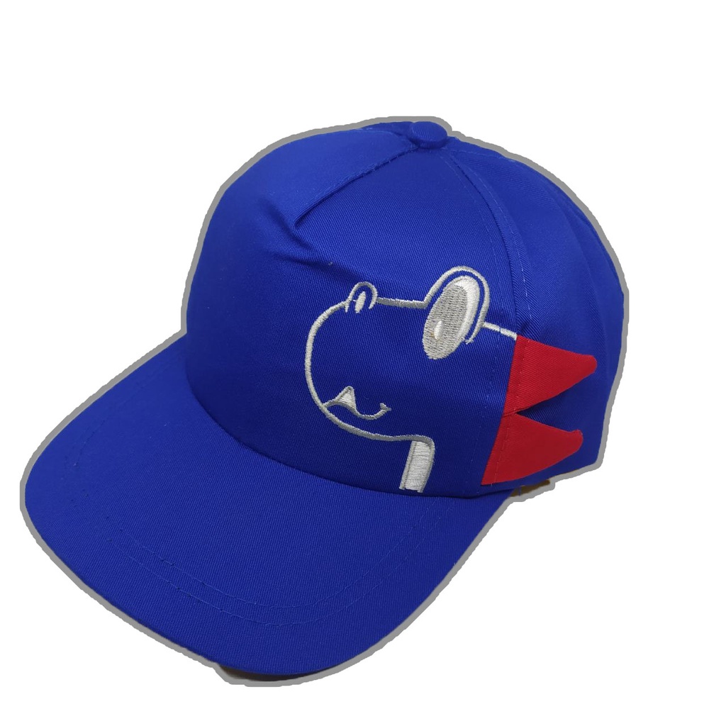 TOPI ANAK DINO KARAKTER DINOSAURUS BORDIR NAMA TULISAN-BIREL