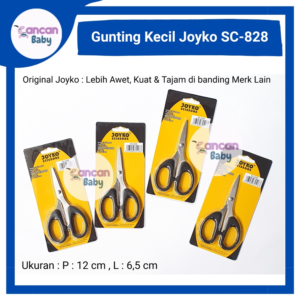 

Gunting Kecil Joyko SC-828 Pemotong Kertas Paper Scissor Perlengkapan Kantor Sekolah