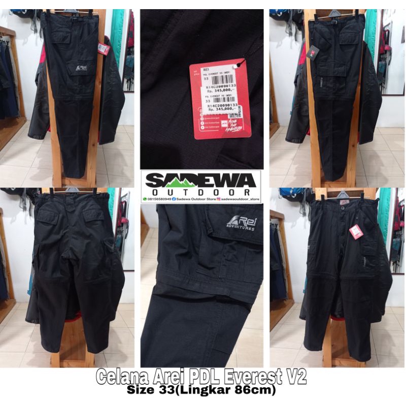 Celana Arei Everest V2 Black size 33