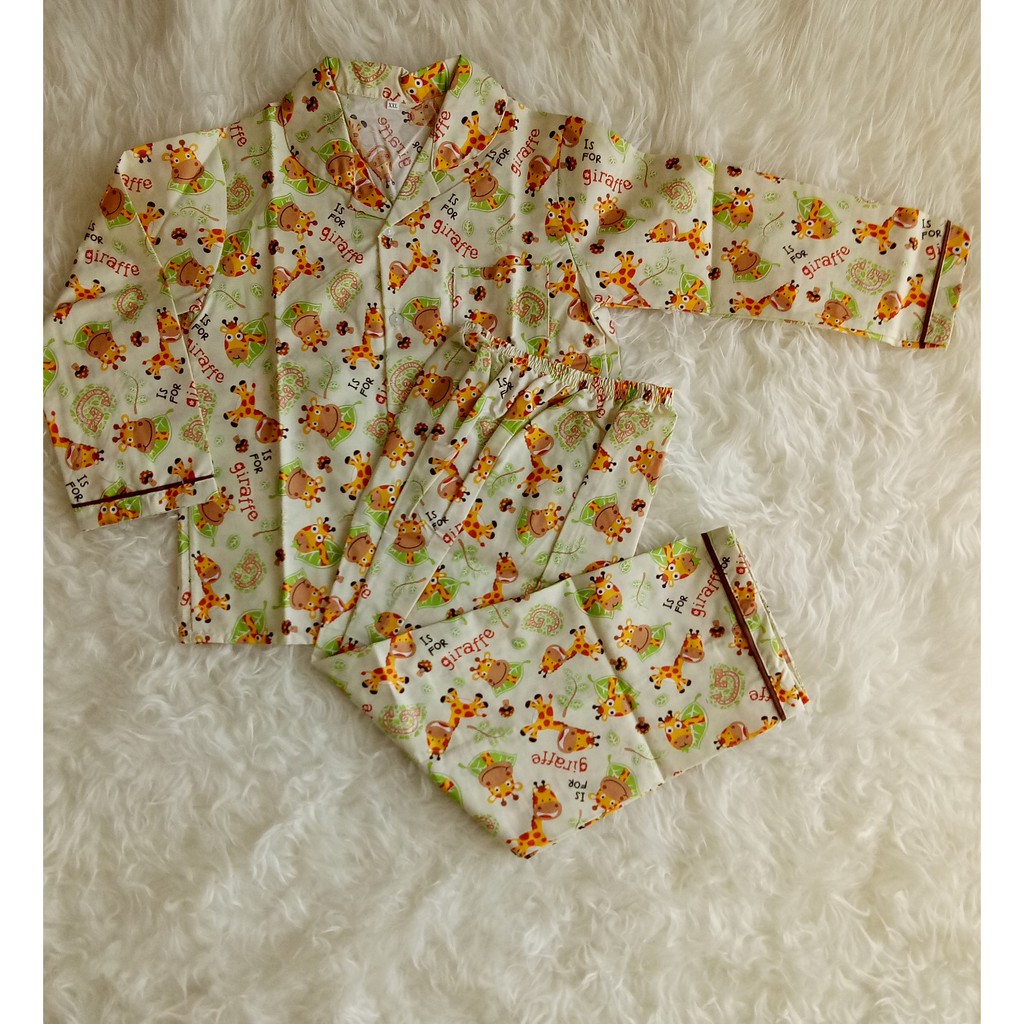 JARANG ADA piyama lengan panjang / piyama anak lengan panjang / piyama girraffe
