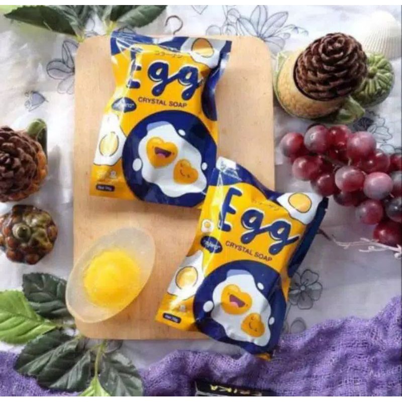 Egg Crystal Soap by Gluta Frozen /Sabun Telur