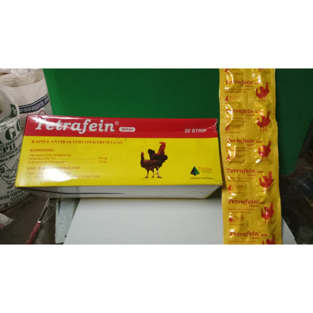 Tetrafein Obat Ngorok,Gering,Pilek Ayam