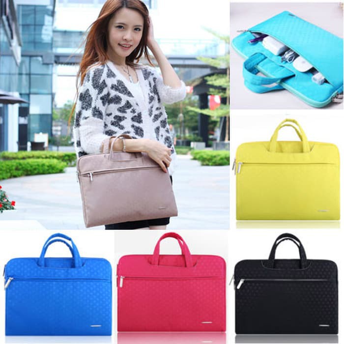 Tas / Hand Bag Case Polkadot laptop for Macbook Air 11"