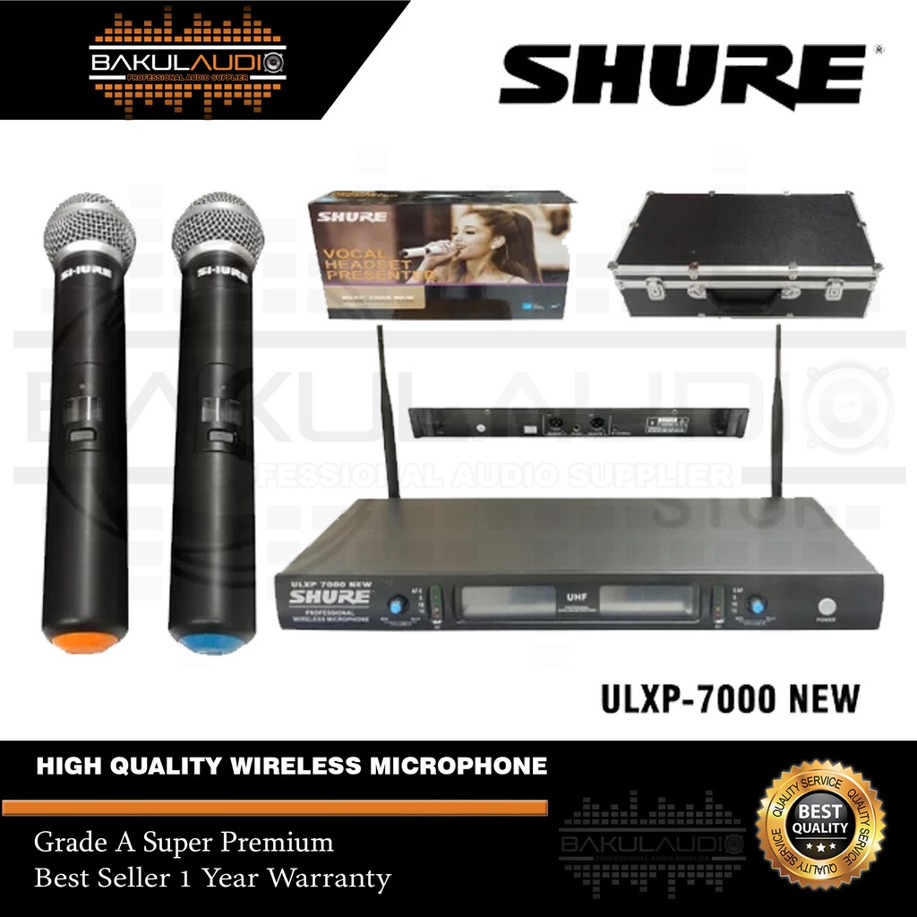 Mic Wireless Shure ULXP 7000 New 2 Handheld - Black