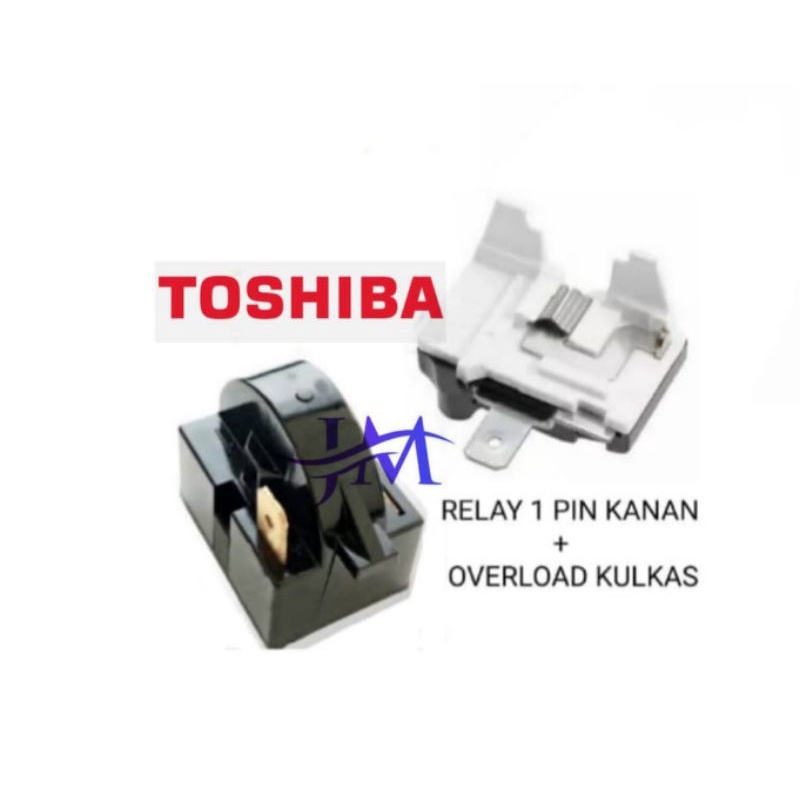 Relay Ptc Overload Kulkas Toshiba 1 pintu