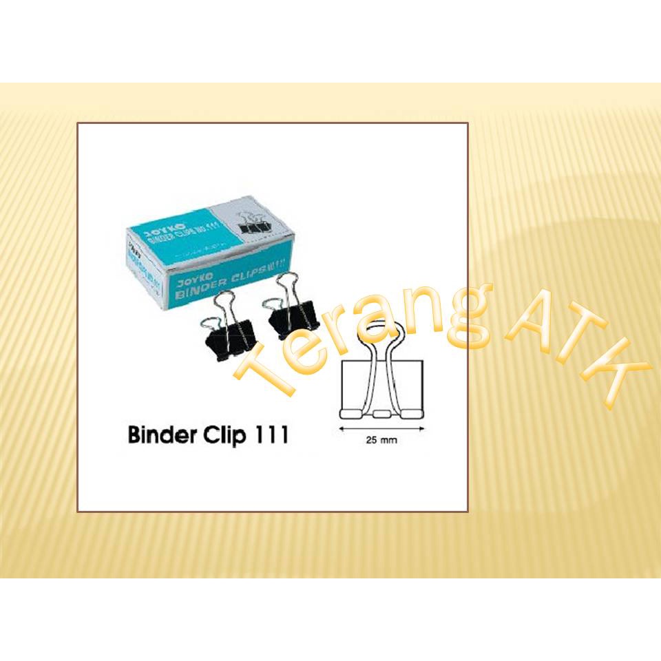 Binder Clip No. 111 Merek Joyko