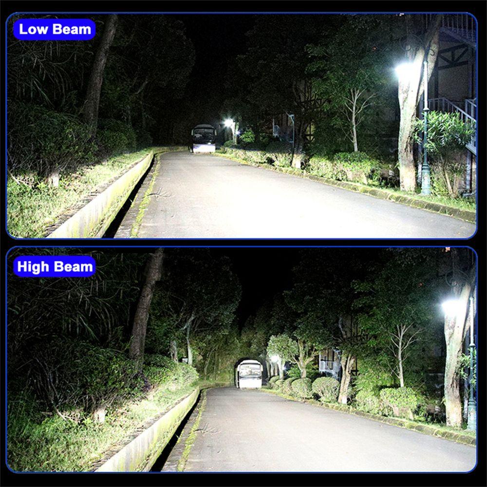 Nanas 2Pcs Lampu Kabut Mobil 2 Pcs LED Super Terang Hi/Low Kit Beam DRL
