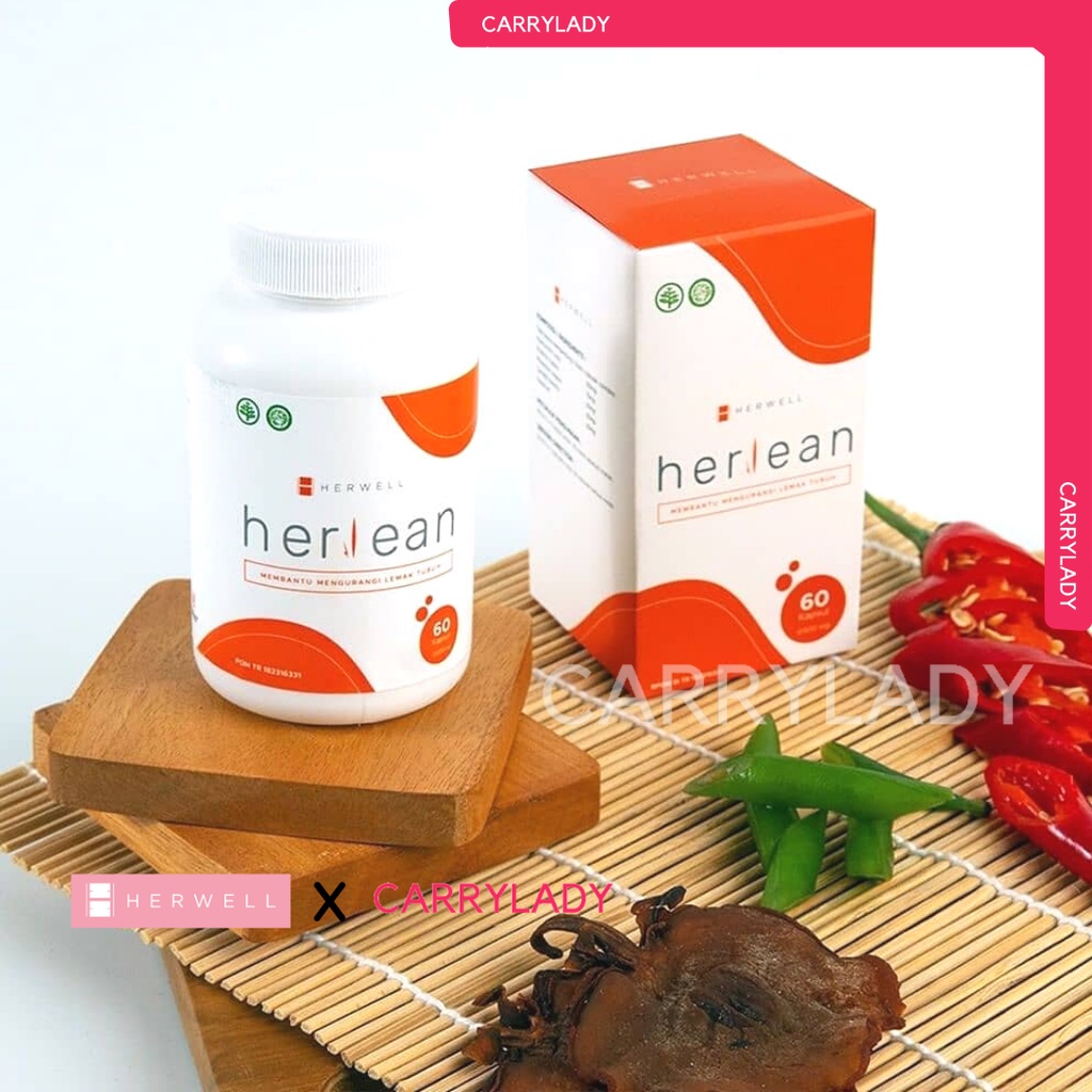 HERLEAN 1 BOX ISI 60 KAPSUL ORIGINAL PEMBAKAR LEMAK PENAHAN NAFSU MAKAN BY HERWELL HERVIBE HERSLIM