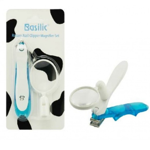 Basilic Rotary Nail Clipper Magnifier Set