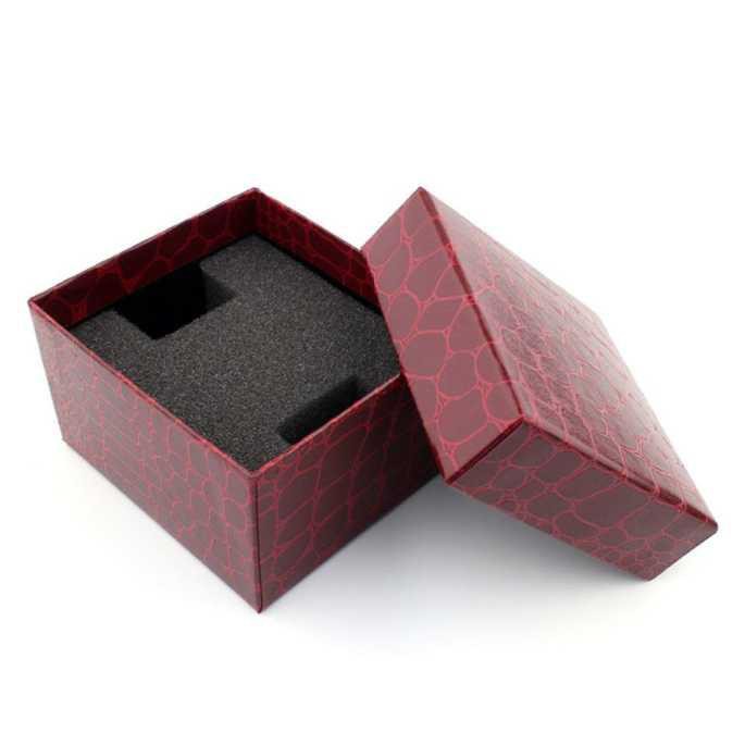 Qiwatch Kotak Jam Tangan Watch Box Motif Kulit - SZJNS [Merah]