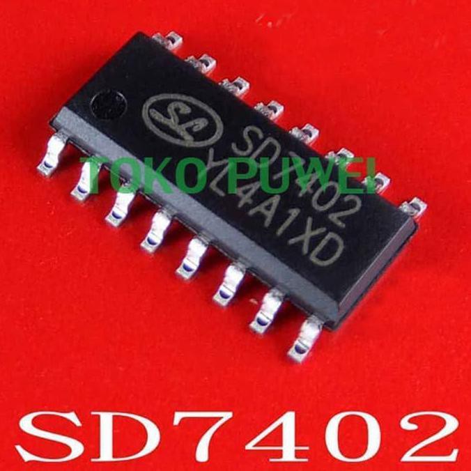 hid_ SD7402 Three-Channel Audio Amplifier sama HD0802A DIP 16 Pin BC07 54