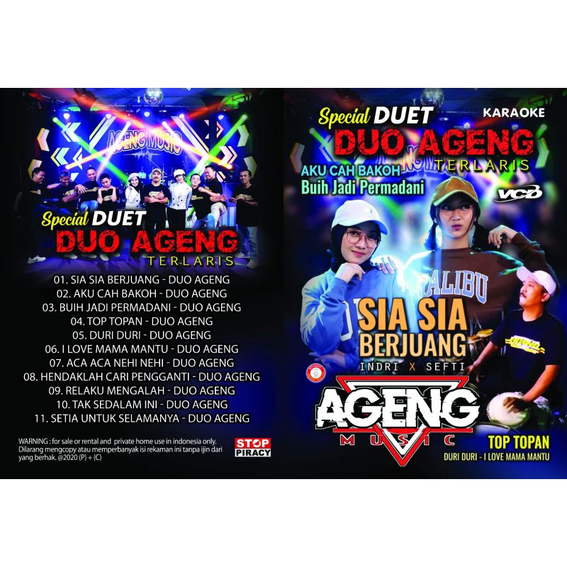 VCD AGENG MUSIC SPESIAL DUET DUO AGENG