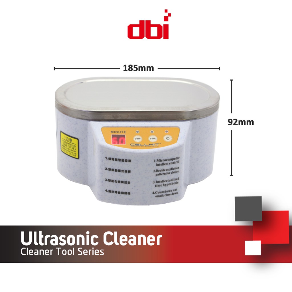 Alat Cuci Digital Ultrasonic Cleaner Mesin Pencuci PCB Emas Kacamata Jam Tangan (CK UCM 968)